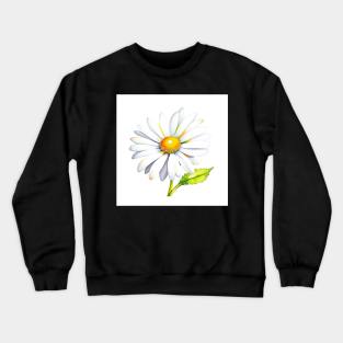 January 1 Daisy Day D - Watercolors & Pen Crewneck Sweatshirt